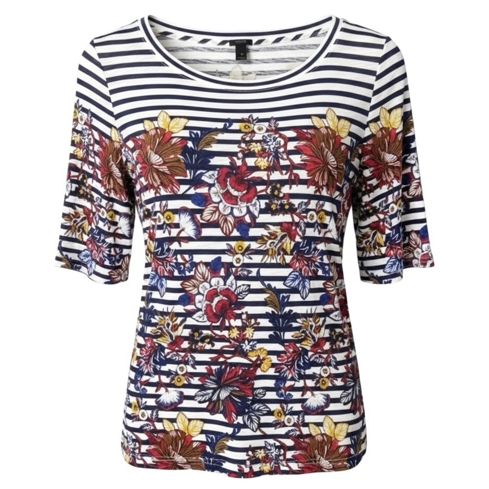 J Crew Cotton Striped Preppy Top Lightweight Shirt seen on Michelle Obama XS